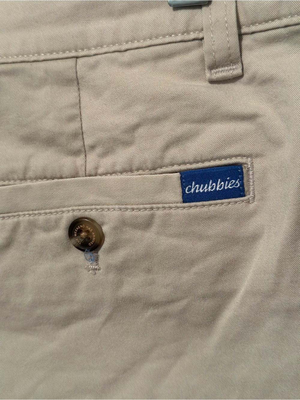 Chubbies Men’s Khaki Stretch Chino Shorts 5.5” Inseam Size 32 Approx Beige - Picture 5 of 7